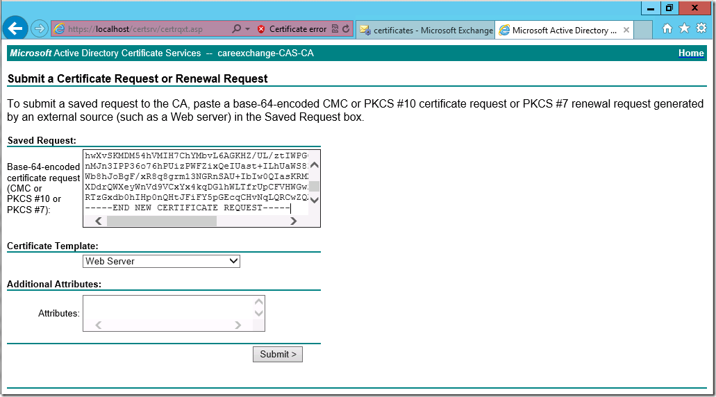 Certificate services установка. Certsrv запрос сертификата. Microsoft Certification Authority. Certificate Error.