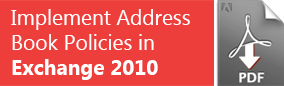 Implement Address Book Policies in Exchange 2010