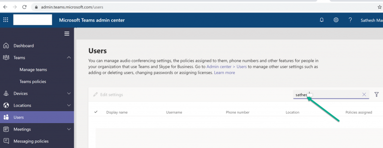 Some users are not showing in Teams Admin Center