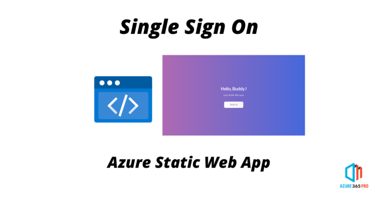 Single Sign-on using Azure AD with Static Web Apps