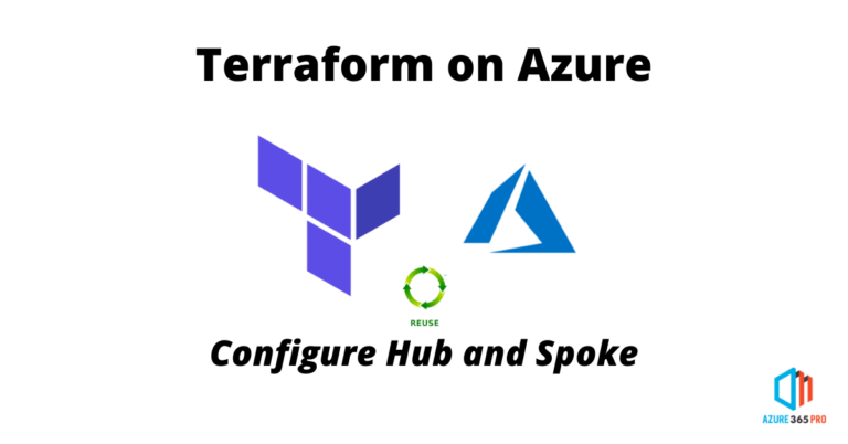 Azure Hub and Spoke Network using reusable Terraform modules