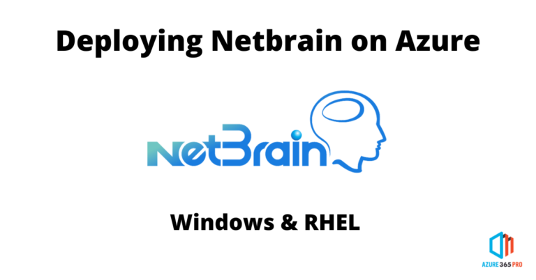 Deploying Netbrain on Azure