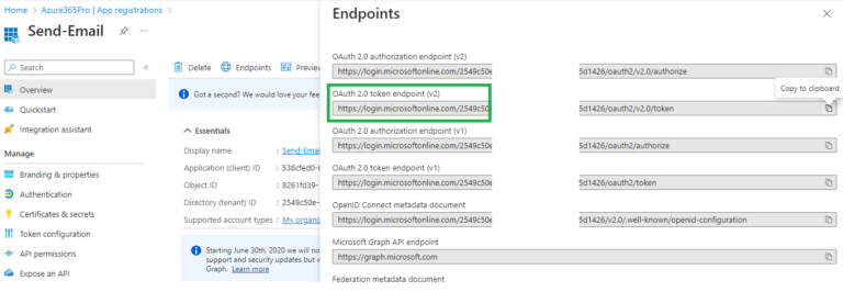 microsoft graph mail send shared