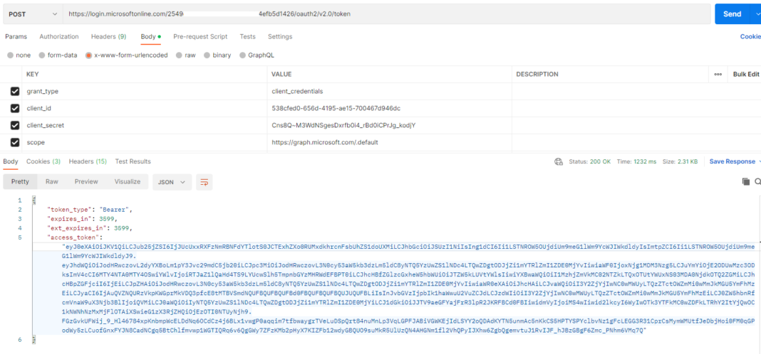 send mail using ms graph