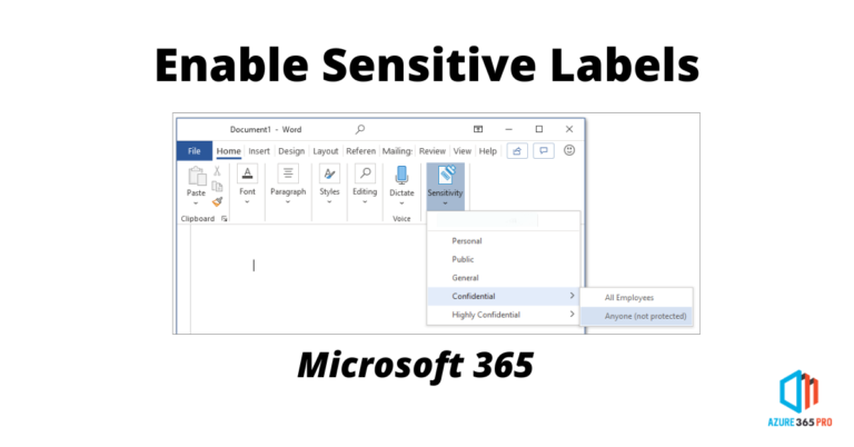 Data Classification Labels in M365