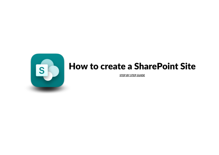 How to Create a SharePoint Site