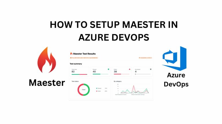 HOW TO SETUP MAESTER IN AZURE DEVOPS