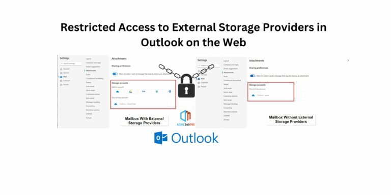 <strong>Restricted Access to External Storage Providers in Outlook on the Web</strong>